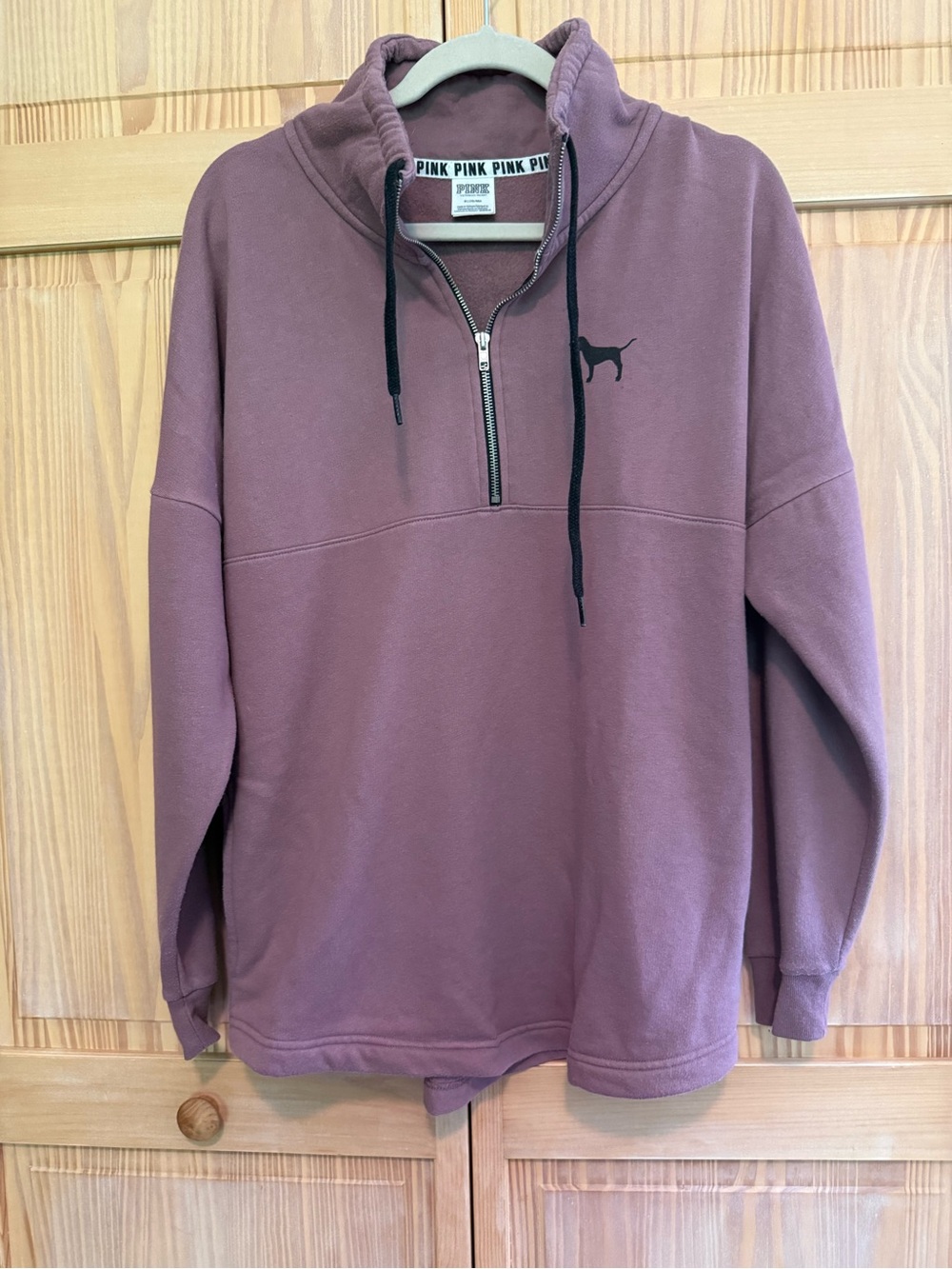 Victoria's Secret PINK Women’s Half-Zip Pullover in Mauve